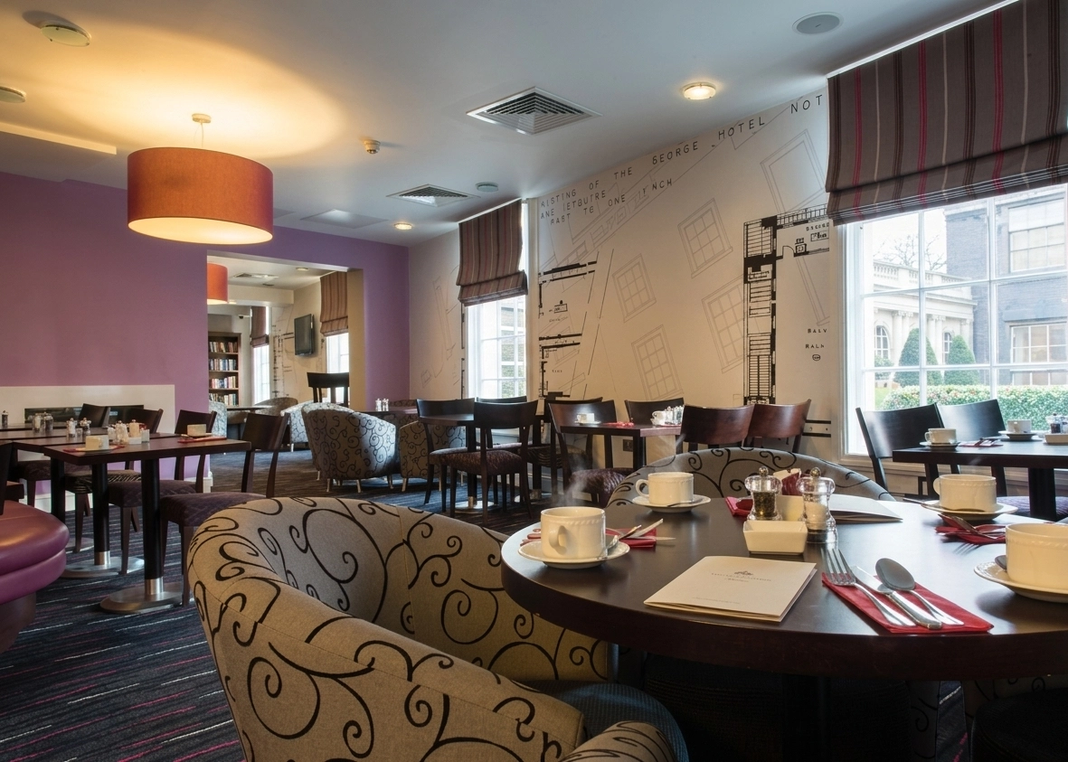 Hotel brasserie bar interior